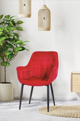 Virginia Rot Polsterstuhl 4er Set